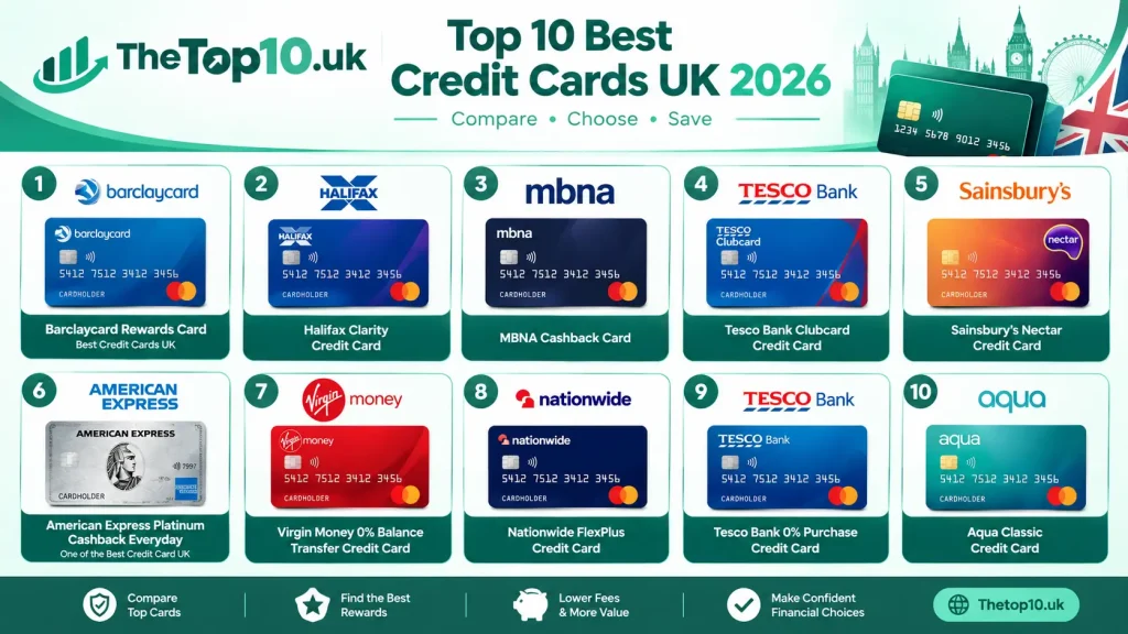 Top 10 Best Credit Cards UK 2026